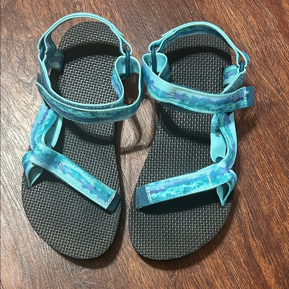 Teva Turquoise Sandals with Textured Sole